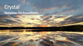  Presentation with night day - PPT theme with day night - beautiful decline on lake belarus background and a seafoam green colored foreground