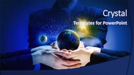  Presentation with night day - PPT theme with day night - close up image of human background and a navy blue colored foreground