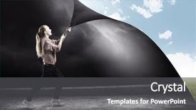  Presentation with night day - Audience pleasing presentation consisting of day night - young woman pulling page backdrop and a dark gray colored foreground