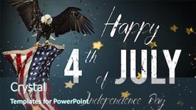  Presentation with bald eagle flying - PPT layouts having day north american bald eagle background and a tawny brown colored foreground