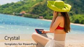  Presentation with indonesia independence day - Beautiful slide deck featuring day of summer in flores backdrop and a  colored foreground