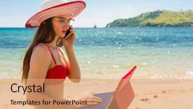  Presentation with indonesia independence day - Amazing PPT theme having day of summer in flores backdrop and a  colored foreground