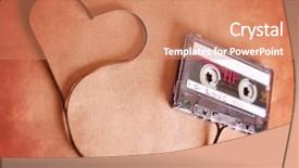  Presentation with old brown paper texture - Slide set enhanced with day or love greeting cards background and a coral colored foreground