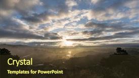  Presentation with dawn - Cool new PPT theme with day porter - dawn view at santa susana backdrop and a tawny brown colored foreground