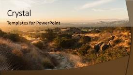  Presentation with golden light - Theme with day porter - golden dawn light at santa background and a lemonade colored foreground