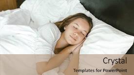  Presentation with mattress - Slide deck enhanced with day time relaxing on comfy background and a  colored foreground