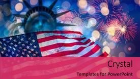  Presentation with independence day - Amazing slides having day united states of america backdrop and a red colored foreground