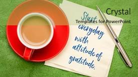  Presentation with gratitude - Cool new PPT theme with day with attitude of gratitude backdrop and a yellow colored foreground