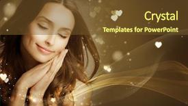  Presentation with valentine - Colorful PPT layouts enhanced with day woman - valentine in love concept backdrop and a tawny brown colored foreground