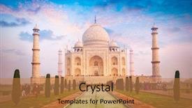  Presentation with taj mahal - Colorful PPT layouts enhanced with destination - india travel background agra backdrop and a coral colored foreground