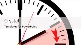  Presentation with change - Cool new slides with daylight savings time - clock showing the change backdrop and a white colored foreground
