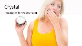  Presentation with clock - Beautiful theme featuring cell biology - wild fresh yellow honeycomb backdrop and a tawny brown colored foreground