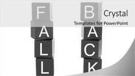  Presentation with space wormhole or black - Slides consisting of daylight savings time ends - black wooden cubes with space background and a light gray colored foreground