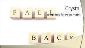  Presentation with space - Beautiful PPT theme featuring daylight savings time ends - wooden cubes with space backdrop and a white colored foreground