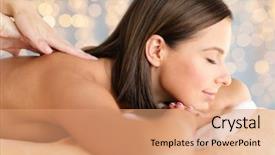  Presentation with spa concept - Cool new PPT layouts with dayspa - wellness spa and beauty concept backdrop and a  colored foreground