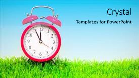  Presentation with weather - Presentation design featuring daytime time for better weather background and a cyan colored foreground