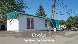  Presentation with housing - PPT theme with dayton-ohio-august-11-2002 background and a gray colored foreground