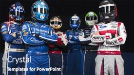  Presentation with international - Theme featuring daytona-beach-nc-feb-19 background and a navy blue colored foreground