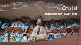  Presentation with world heritage - Amazing presentation having dazu-rock-carvings backdrop and a gray colored foreground