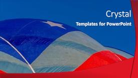  Presentation with blue balloons - Slide set consisting of dazzling-balloons-dance and a dark gray colored foreground