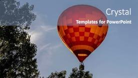  Presentation with balloons blue - Presentation theme enhanced with dazzling-balloons-dance and a seafoam green colored foreground