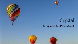  Presentation with balloons blue - Slides enhanced with dazzling-balloons-dance background and a teal colored foreground