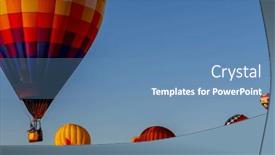  Presentation with blue balloons - Theme enhanced with dazzling-balloons-dance and a teal colored foreground