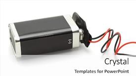 Presentation with electrolytes - Theme consisting of electrolytes - 9v battery attached to connector background and a white colored foreground