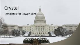  Presentation with capitol - Colorful theme enhanced with dc in winter - the capitol backdrop and a white colored foreground