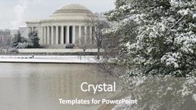  Presentation with time - Cool new PPT layouts with dc in winter time - jefferson backdrop and a gray colored foreground