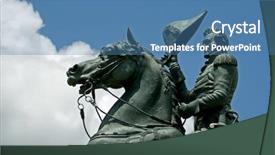  Presentation with president - Theme featuring washington dc of president andrew background and a teal colored foreground