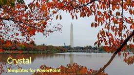  Presentation with washington state ferries - PPT theme with dc united states of america background and a  colored foreground