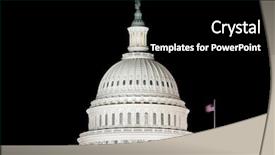  Presentation with capitol - Audience pleasing slide set consisting of dc united states of america backdrop and a black colored foreground
