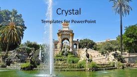  Presentation with spain - Cool new PPT theme with de la ciutadella in barcelona backdrop and a light blue colored foreground