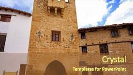  Presentation with san antonio - Audience pleasing slide set consisting of de mora san antonio portal backdrop and a tawny brown colored foreground