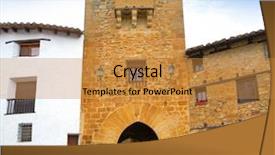  Presentation with san antonio - Theme featuring de mora san antonio portal background and a gold colored foreground