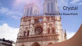  Presentation with france history - Audience pleasing slide deck consisting of de paris cathedral paris france backdrop and a light blue colored foreground