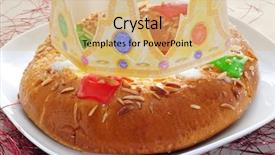  Presentation with kings - Amazing PPT theme having de reyes spanish three kings backdrop and a coral colored foreground