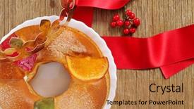  Presentation with spanish - Presentation design with de reyes spanish three kings background and a gold colored foreground