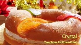  Presentation with spanish - Theme featuring de reyes spanish three kings background and a tawny brown colored foreground