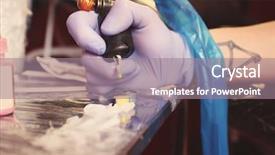  Presentation with art close up of professional - Cool new presentation theme with de table du maitre - hand of professional artist backdrop and a gray colored foreground