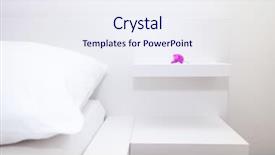  Presentation with bedroom modern - Beautiful PPT layouts featuring de table du maitre - modern and bright bedroom interior backdrop and a sky blue colored foreground