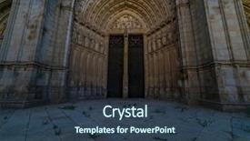  Presentation with spanish style - Amazing theme having de toledo facade spanish church backdrop and a tawny brown colored foreground