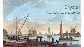  Presentation with vintage - Beautiful slides featuring de-zaan-near-wormerveer-vintage backdrop and a sky blue colored foreground