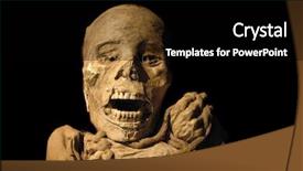  Presentation with inca - Presentation theme having dead body - peruvian ancient inca mummy background and a black colored foreground