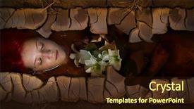  Presentation with woman body - Colorful presentation enhanced with dead body - young drown woman backdrop and a wine colored foreground