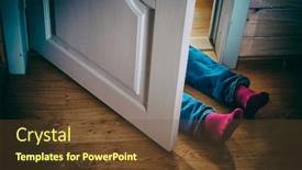  Presentation with body - Presentation with dead-body-legs background and a tawny brown colored foreground