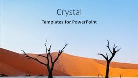  Presentation with trees - Colorful presentation theme enhanced with dead-camelthorn-trees-against-red backdrop and a light blue colored foreground