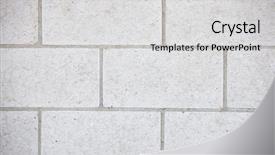  Presentation with white brick wall - Audience pleasing presentation consisting of dead end street - white brick wall for back backdrop and a  colored foreground