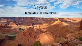  Presentation with utah - Presentation theme enhanced with dead-horse-state-park-near background and a light blue colored foreground